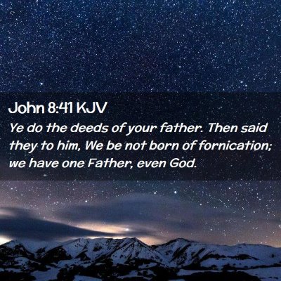 John 8:41 KJV Free Bible Images