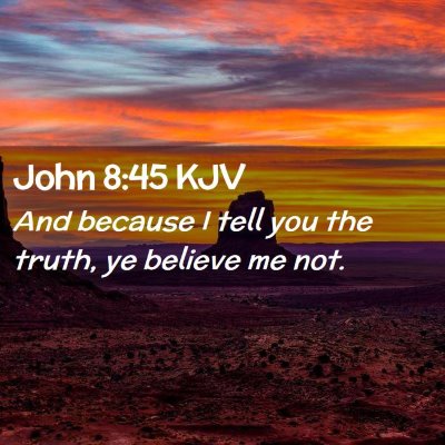 John 8:45 KJV Free Bible Images