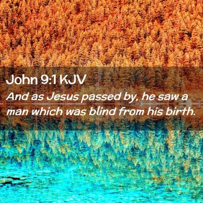 John 9:1 KJV Free Bible Images