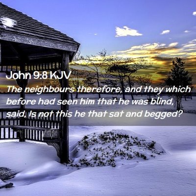 John 9:8 KJV Free Bible Images