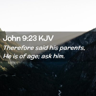 John 9:23 KJV Free Bible Images