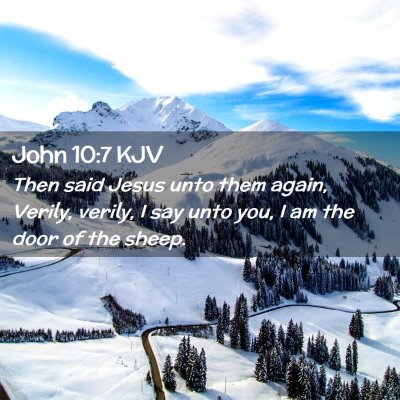 John 10:7 KJV Free Bible Images