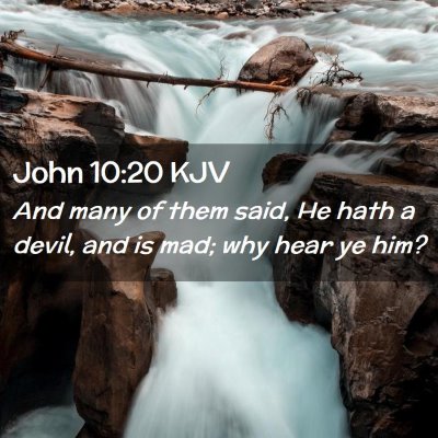 John 10:20 KJV Free Bible Images