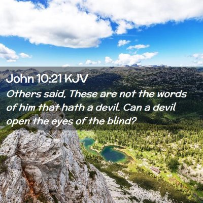 John 10:21 KJV Free Bible Images