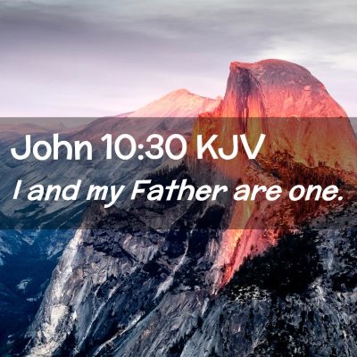 John 10:30 KJV Free Bible Images