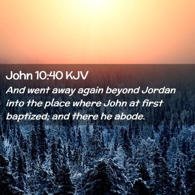 John 10:40 KJV Free Bible Images