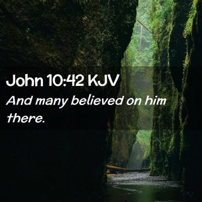 John 10:42 KJV Free Bible Images