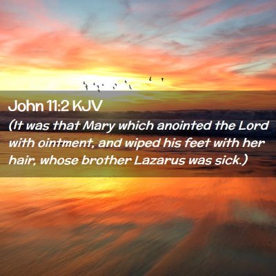 John 11:2 KJV Free Bible Images