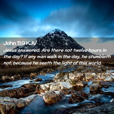 John 11:9 KJV Free Bible Images