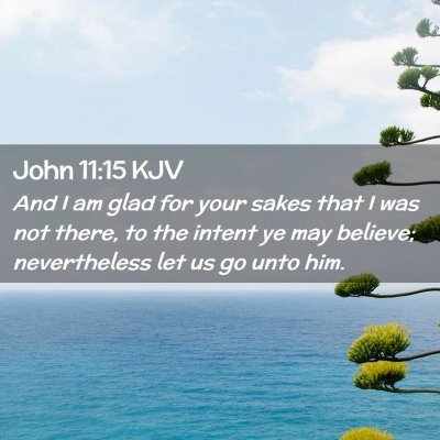 John 11:15 KJV Free Bible Images