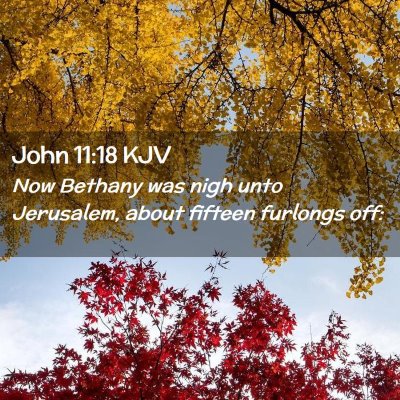 John 11:18 KJV Free Bible Images