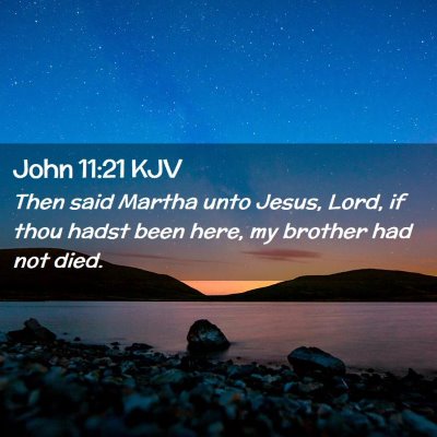 John 11:21 KJV Free Bible Images