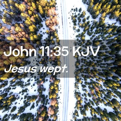 John 11:35 KJV Free Bible Images