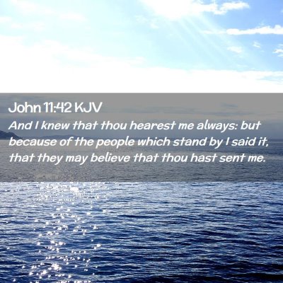 John 11:42 KJV Free Bible Images