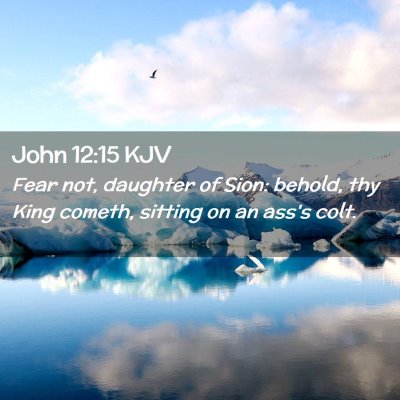 John 12:15 KJV Free Bible Images