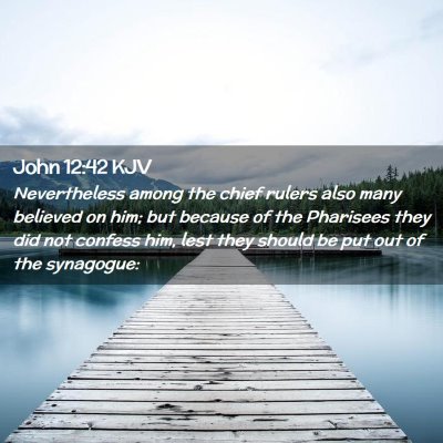 John 12:42 KJV Free Bible Images