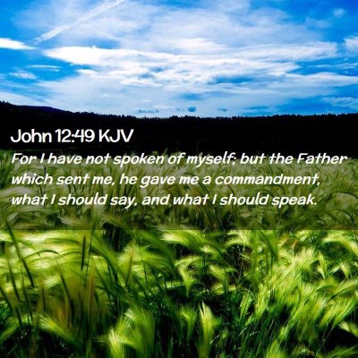 John 12:49 KJV Free Bible Images