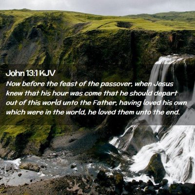 John 13:1 KJV Free Bible Images