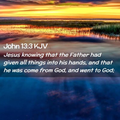 John 13:3 KJV Free Bible Images