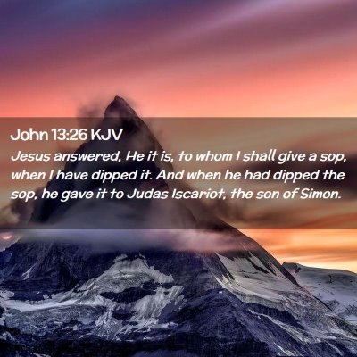 John 13:26 KJV Free Bible Images