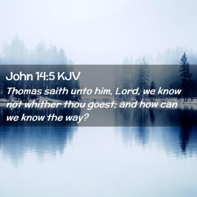 John 14:5 KJV Free Bible Images