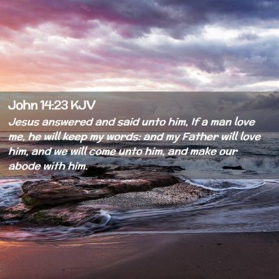 John 14:23 KJV Free Bible Images