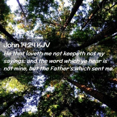 John 14:24 KJV Free Bible Images