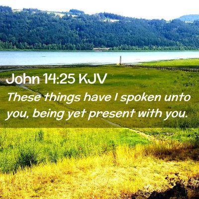 John 14:25 KJV Free Bible Images