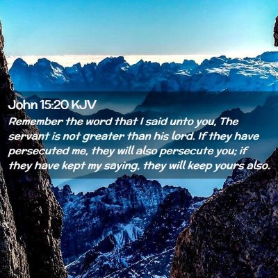 John 15:20 KJV Free Bible Images