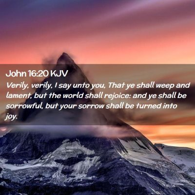 John 16:20 KJV Free Bible Images