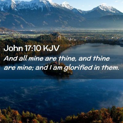 John 17:10 KJV Free Bible Images