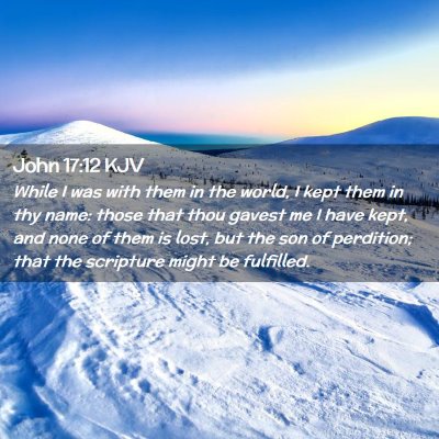 John 17:12 KJV Free Bible Images