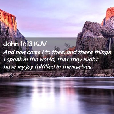 John 17:13 KJV Free Bible Images