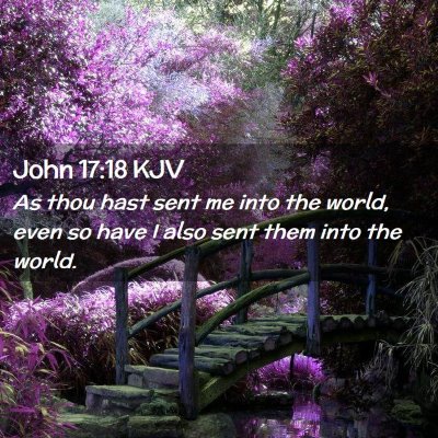 John 17:18 KJV Free Bible Images