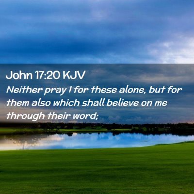 John 17:20 KJV Free Bible Images