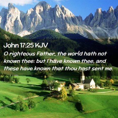 John 17:25 KJV Free Bible Images