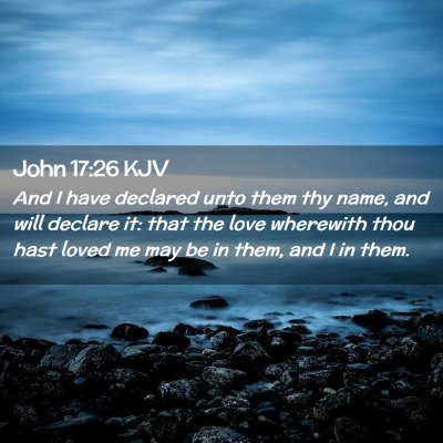 John 17:26 KJV Free Bible Images