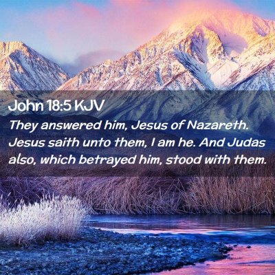 John 18:5 KJV Free Bible Images