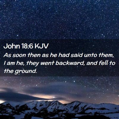 John 18:6 KJV Free Bible Images