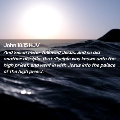 John 18:15 KJV Free Bible Images