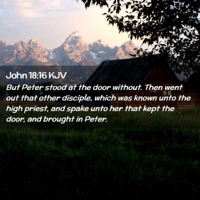 John 18:16 KJV Free Bible Images