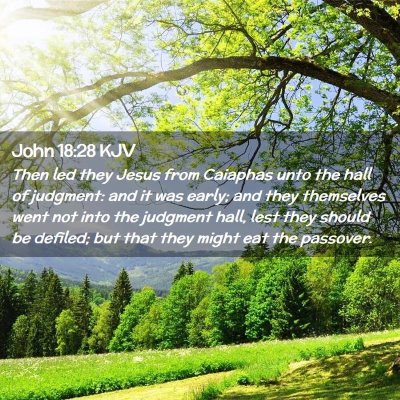 John 18:28 KJV Free Bible Images