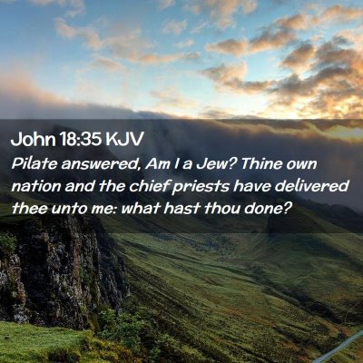 John 18:35 KJV Free Bible Images