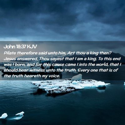 John 18:37 KJV Free Bible Images