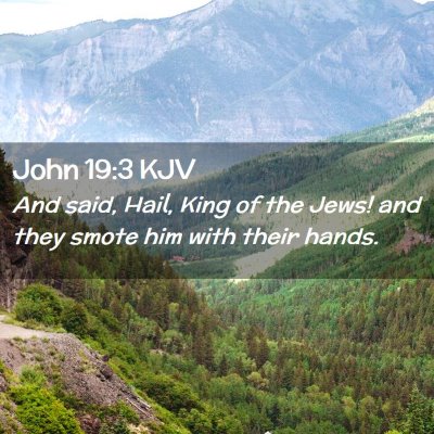 John 19:3 KJV Free Bible Images