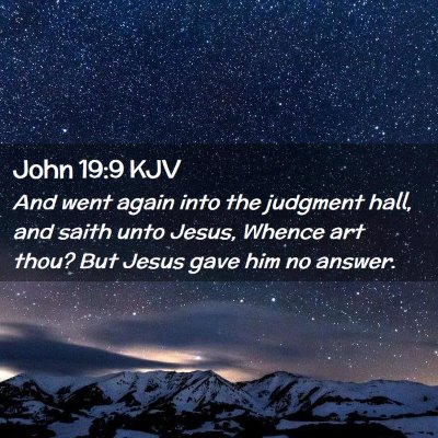 John 19:9 KJV Free Bible Images