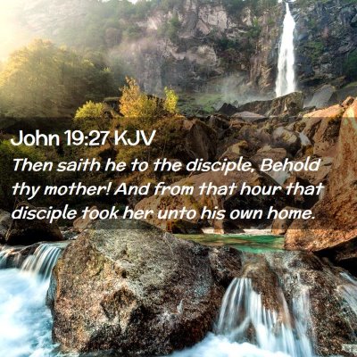 John 19:27 KJV Free Bible Images