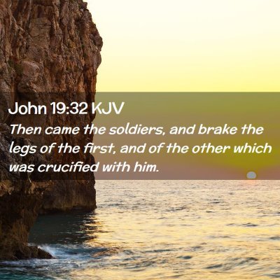 John 19:32 KJV Free Bible Images