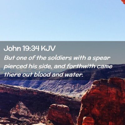 John 19:34 KJV Free Bible Images