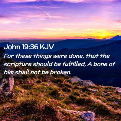 John 19:36 KJV Free Bible Images